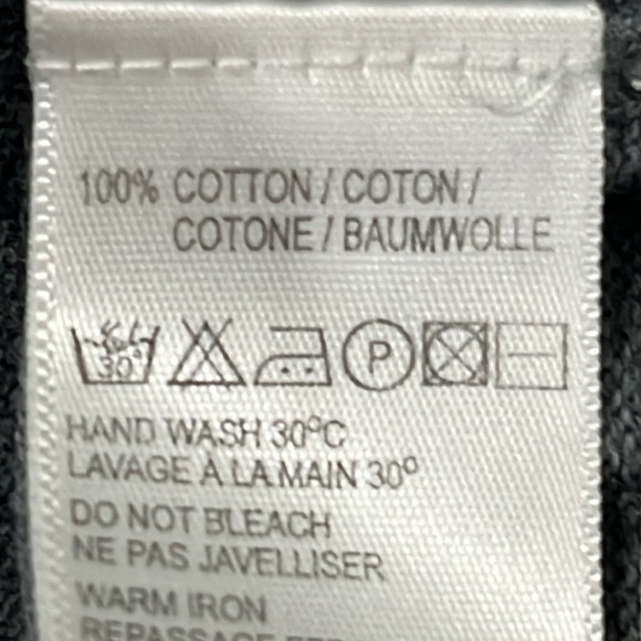 Paul Smith Jeans Cotton Crewneck in Heathered Grey Blue Details size Large - Picture 13 of 14